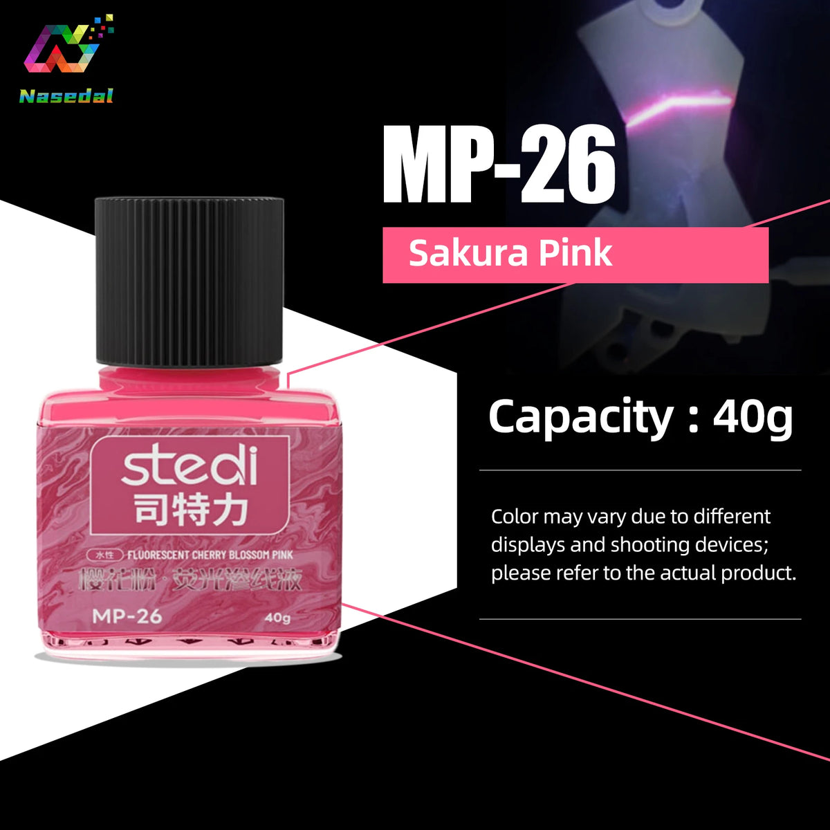 Stedi MP-20~29 Fluorescent Panel Liner Paint Water Based Penetrating Ink for Gundam Model Coloring Tools Hobby DIY Accessories