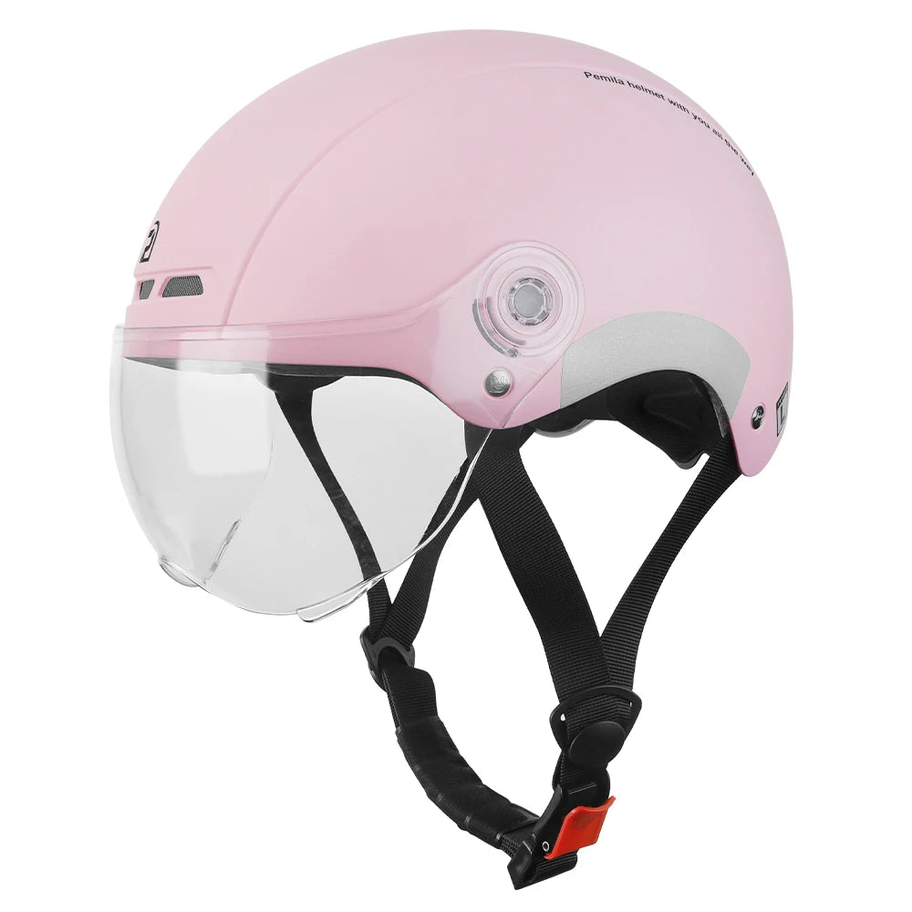 PEMILA Cycling Helmet With Goggles Lens Bicycle Helmet MTB Road Bike Reflective Sticker E-Bike Motorcycle Men Women Bike Helmet