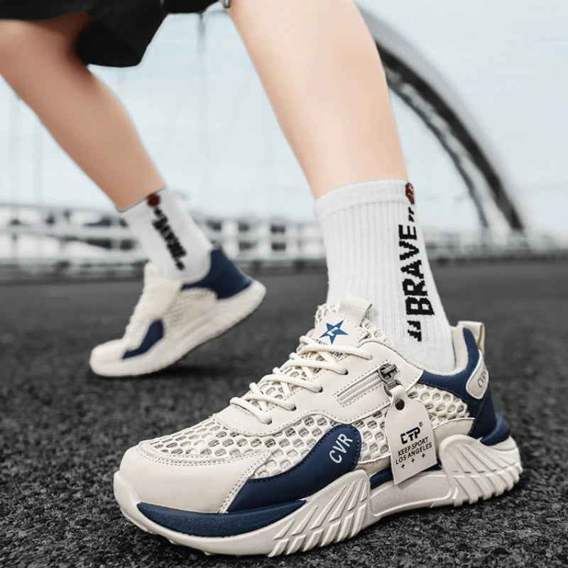 Men's Shoes Designer Luxury Outdoor Running Shoes Soft Sole Non Slip Breathable Tennis Shoe Fashion 2026 New Men Sneakers Spring