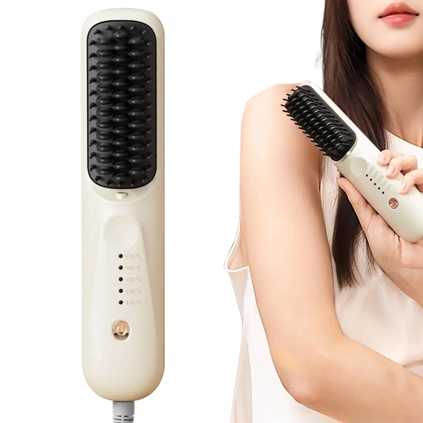 5-Mode Heating Hair Straightening Brush Negative Ion Multi-Temp Brush Electric Hair Brushes Hot Comb Straightener Hair Tool