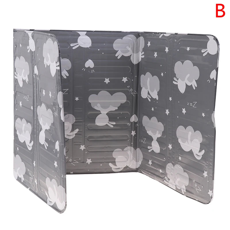 Kitchen Cooker Shield Splash Cooking Frying Oil Splash Screen Cover Aluminium Foil Plate Gas Stove Splash Proof Baffle