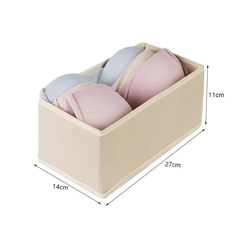 Foldable Drawer Organizers Underwear Storage Box Home Bra Socks Leggings Belts Ties Storage Organizers Box Closet Organization