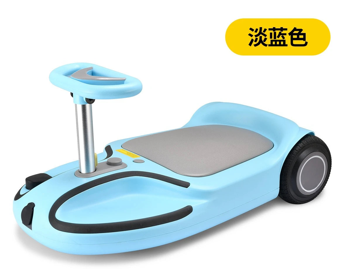 Portable Rechargeable Electric Hover Kart, Anti‑Rollover Ride‑On Scooter for Kids & Adults Outdoor Entertainment