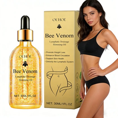 Bee Venom Slimming Oil Lymphatic Drainage Weight Loss Body Firming Tightening Hydrating Fat Burning Anti Cellulite Massage Oil