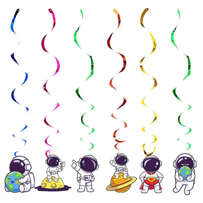 Planet Astronaut Birthday Party Decoration Paper Cup Plate Napkin Balloon Tablecloth  For Kids Baby Shower Party Supplies Gifts