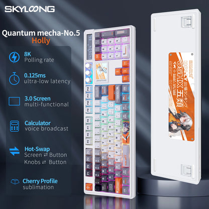 SKYLOONG GK104 Pro Wireless Mechanical Keyboard 100% Custom Keyboard Hot-Swapp Low-noise Switch for PC Gamer Office Accessories