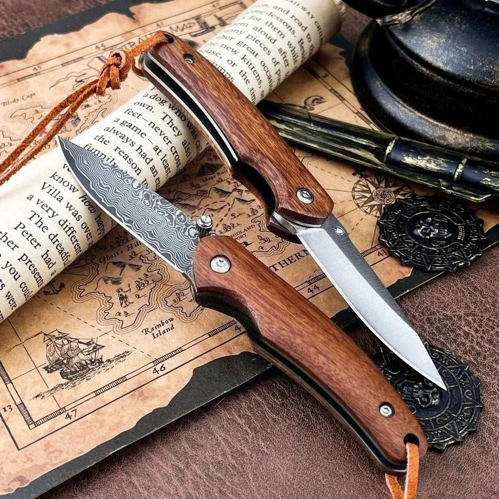 High-Quality Folding Knife: Everyday Cutting, Adventure, Hiking Rescue Tool—Portable Camping Pocket-Sized Outdoor Knife, Gift