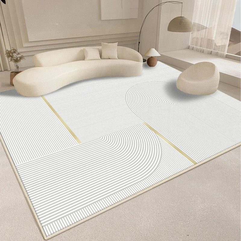 Minimalism Style Carpet Living Room Decoration Fluffy Soft Rugs for Bedroom Abstract Large Plush Rug Home Thickened Floor Mat