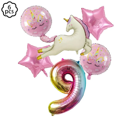 Rainbow Unicorn Balloon Unicorn Party Decor Supplies Unicorn Birthday Party Decoration Baby Shower Kids Girls Birthday Decor