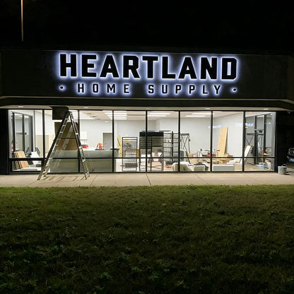 Custom 3D Business Logo Sign Large Personalized Illuminated LED Wall Signage Outdoor Backlit or Channel Letters for Storefront