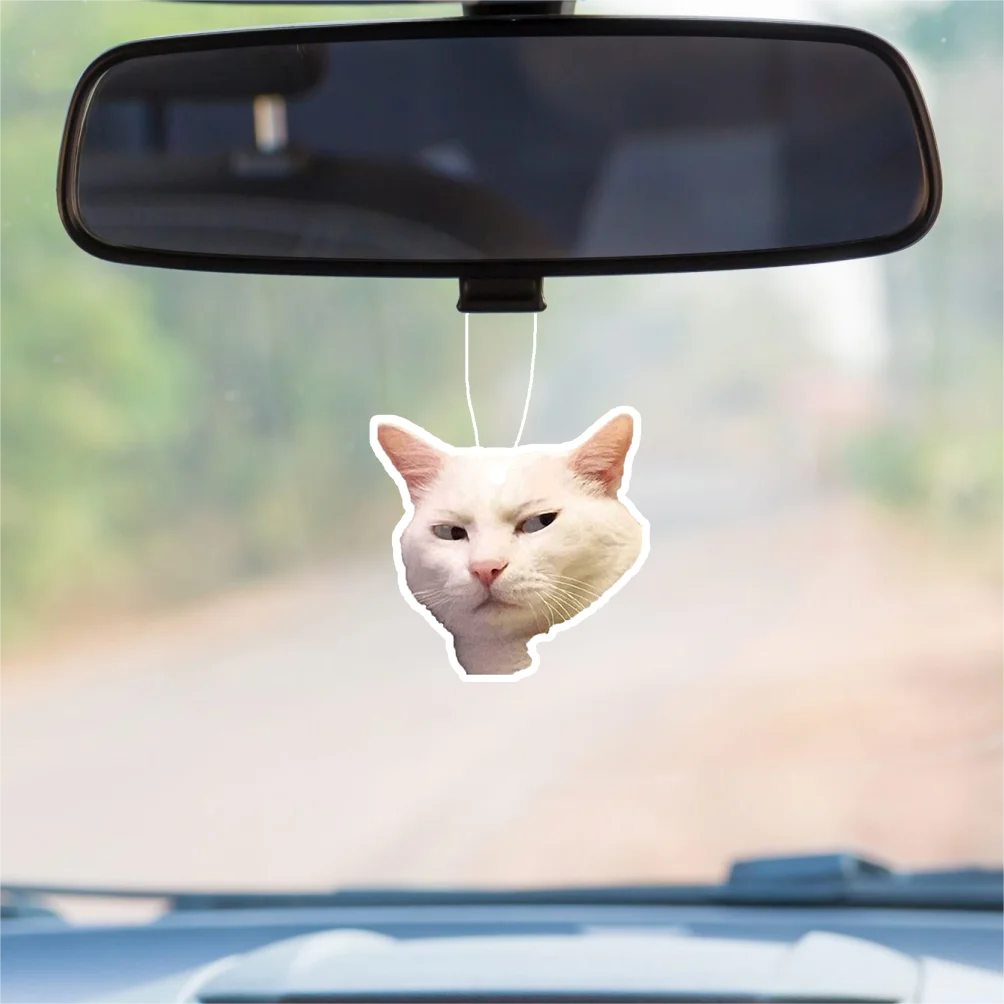 1pc Funny Cat Design Car Aromatherapy Tablet, Car Fragrance Tablet