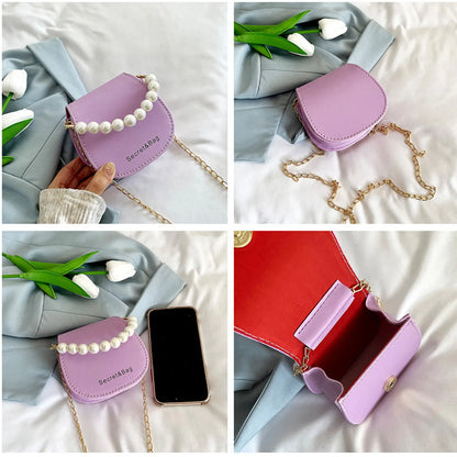 Chain Bag Rhombus Shoulder Messenger Bag Small Square Bag Elegant Mini Handbag For Party Evening Office