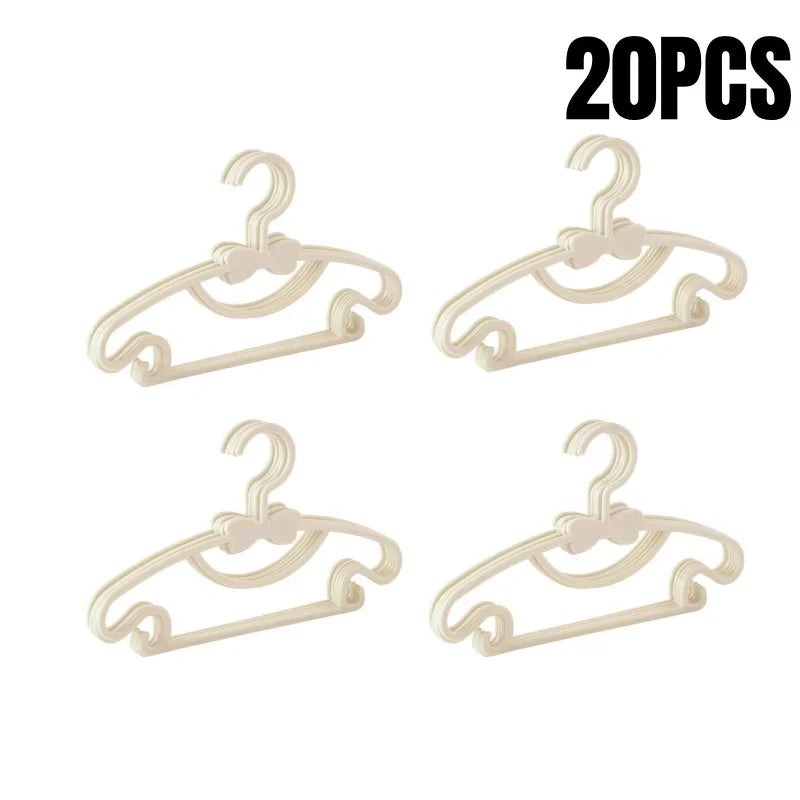 5-50pcs Baby Hangers Plastic Kids Clothes Storage Hanger for Nursery