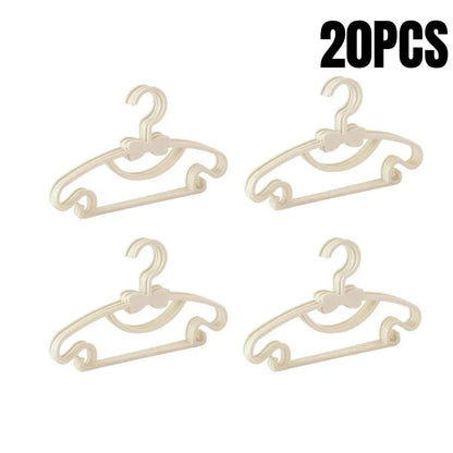 5-50pcs Baby Hangers Plastic Kids Clothes Storage Hanger for Nursery