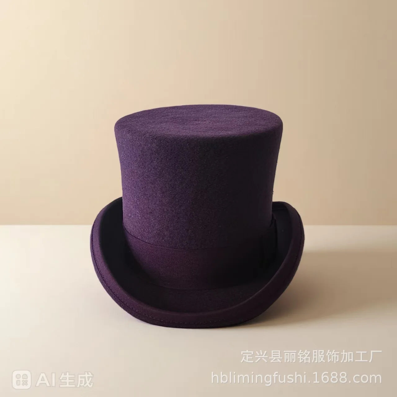 100% Wool Magic Top Hat & President Derby, Felt Jazz Cap & Equestrian Style, Gentleman Formal Hat Collection