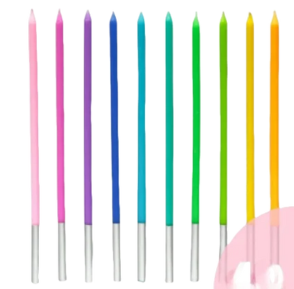 6/12/48pcs Birthday Candles Spiral Cake Candles  Long Thin Cake Candles For Wedding Party And Cake Decoration
