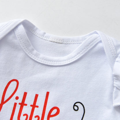 Newborn Baby Girls Clothes Set Long Sleeve Ladybug Print Top and Pants Bow Headband Infant Outfits