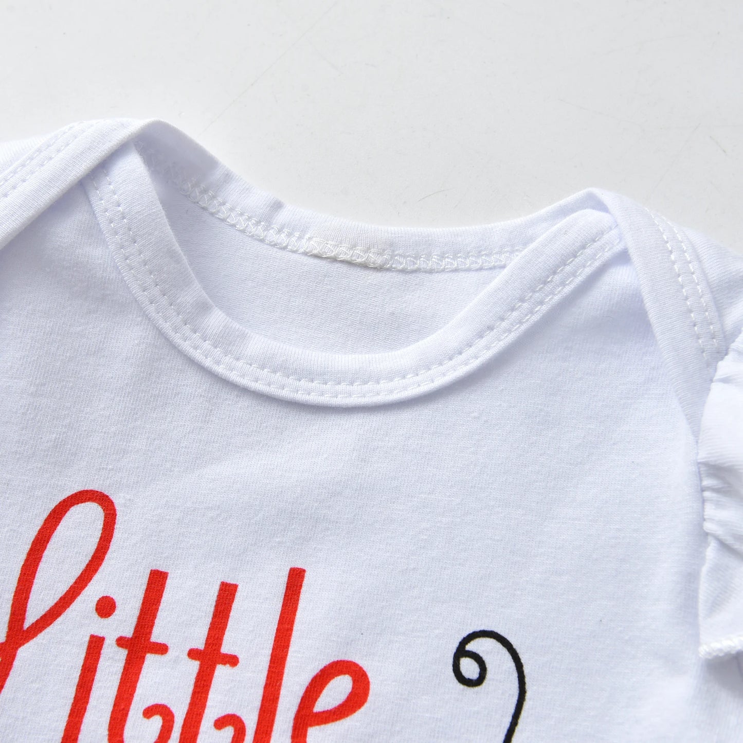 Newborn Baby Girls Clothes Set Long Sleeve Ladybug Print Top and Pants Bow Headband Infant Outfits