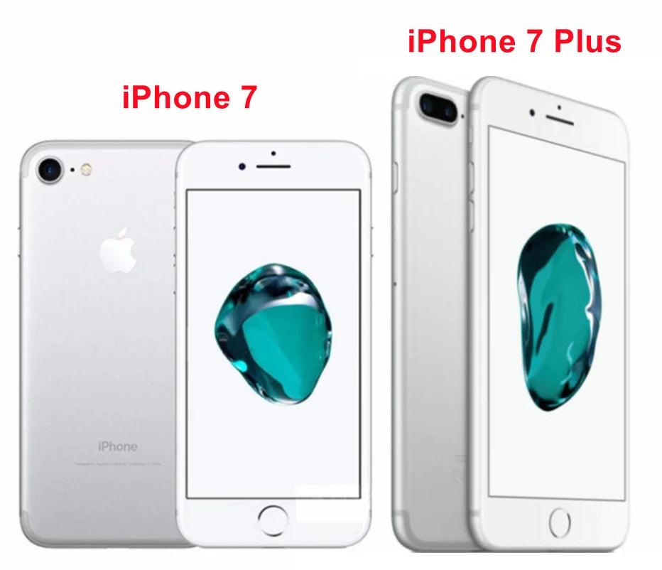 Apple iPhone 7 / 7Plus 32GB 128GB 256GB ROM 4.7'/5.5' IPS LCD 12MP 4G LTE Quad Core IOS NFC Original Unlocked Mobile Phone