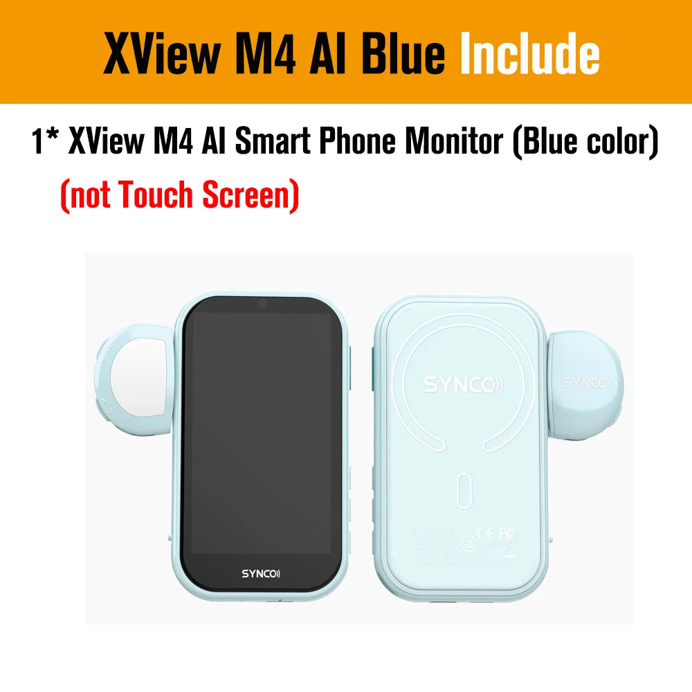 SYNCO XView M4 / M4 AI / M4 Touch Screen Selfie Monitor Screen Vlogging Monitor for iPhone Android Live Streaming TikTok Vlog
