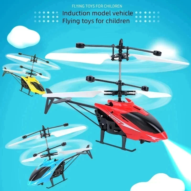 Mini Induction Hover Drone Rechargeable Flying Helicopter Safe Fall-Resistant Toy Gift for Children