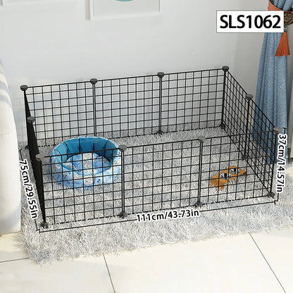 Dog cage Wire mesh fence indoor teddy animal escape barrier
