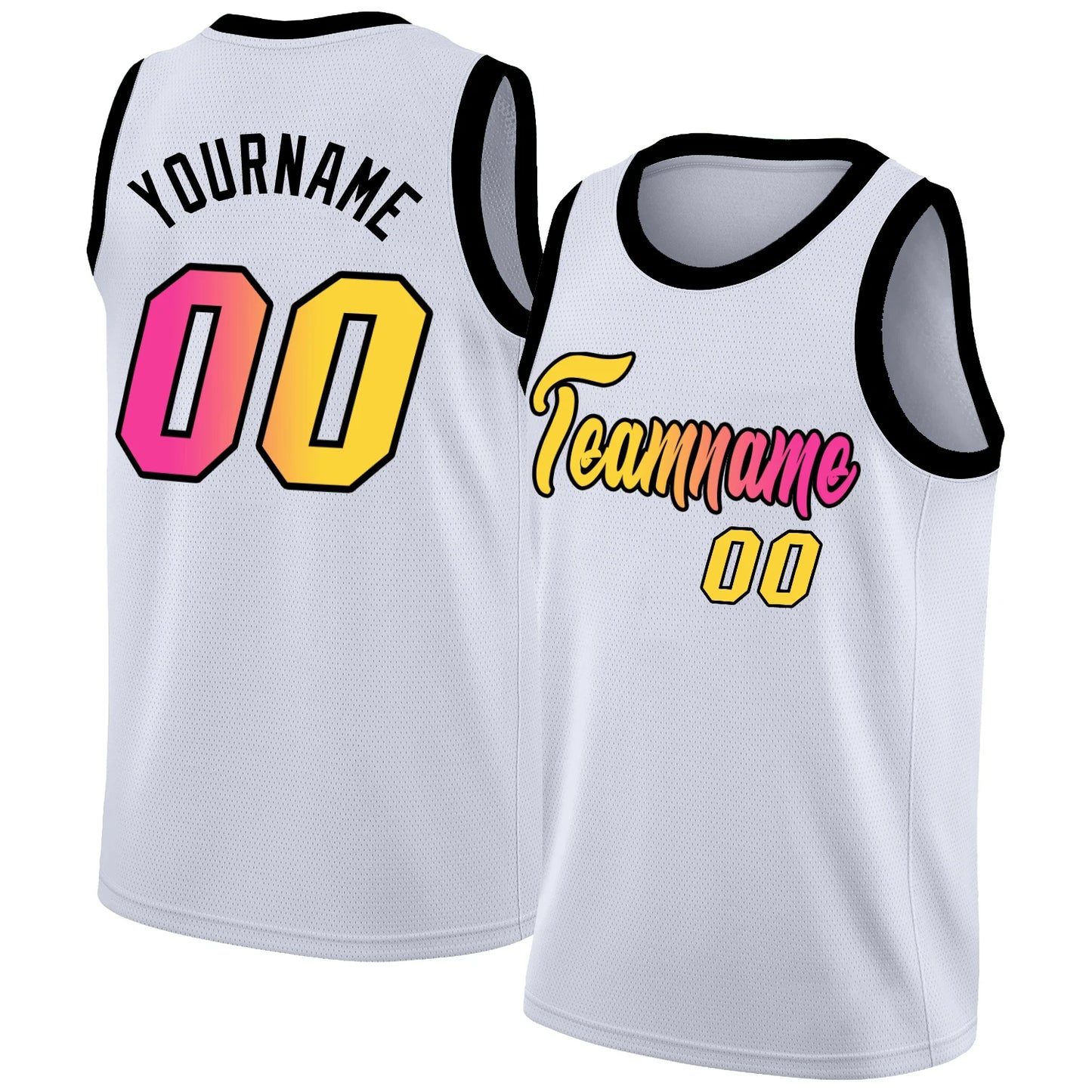Round Neck Personalized Basketball Jersey Custom Full Sublimation Team Name/Number Training Athletic Shirts for Male/Lady/Kids