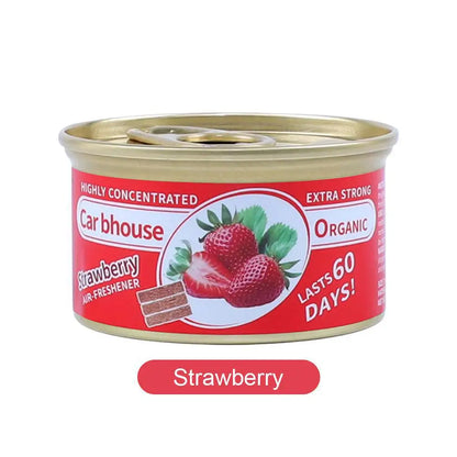 Car Air Freshener Bubble Gum Scent Perfume Canned Wood Block LongLasting Strong Aroma Auto Home Closet Deodorizer