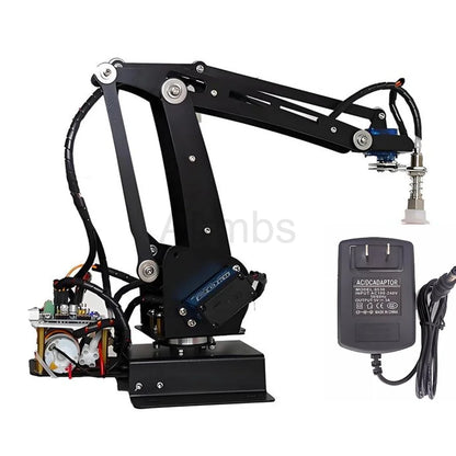 Big Load 4 DOF Air Pump Palletizing Robot Arm Manipulator Mechanical Claw with 25KG Digital Servo Motors Controller Robotics Toy