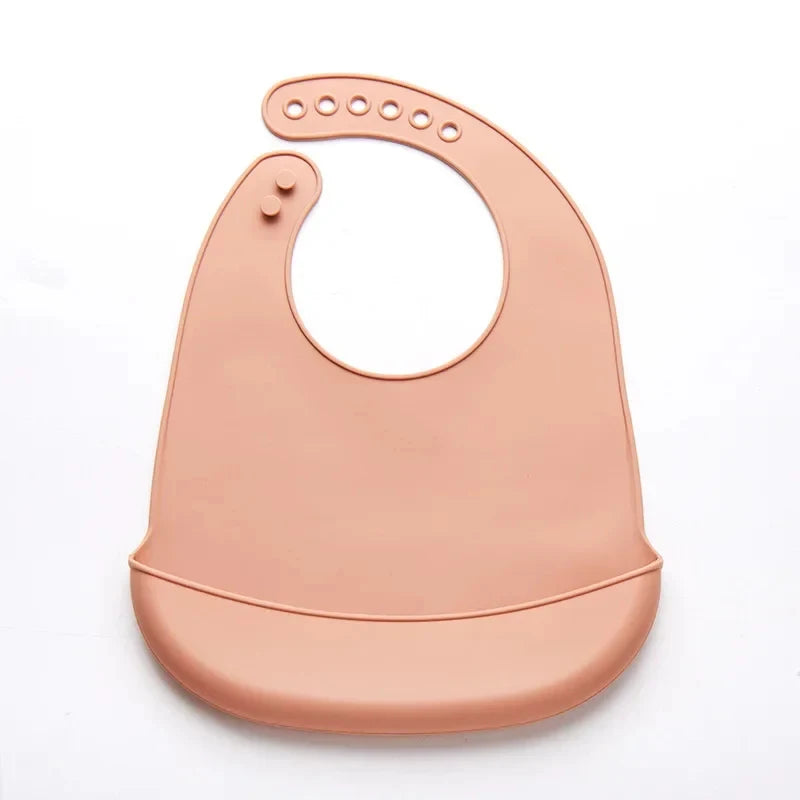 1-3pcs Baby Bib Adjustable Waterproof Bibs Babies Soft Edible Silicone Newborn Saliva Dripping Towel Drooling Scarf BPA Free