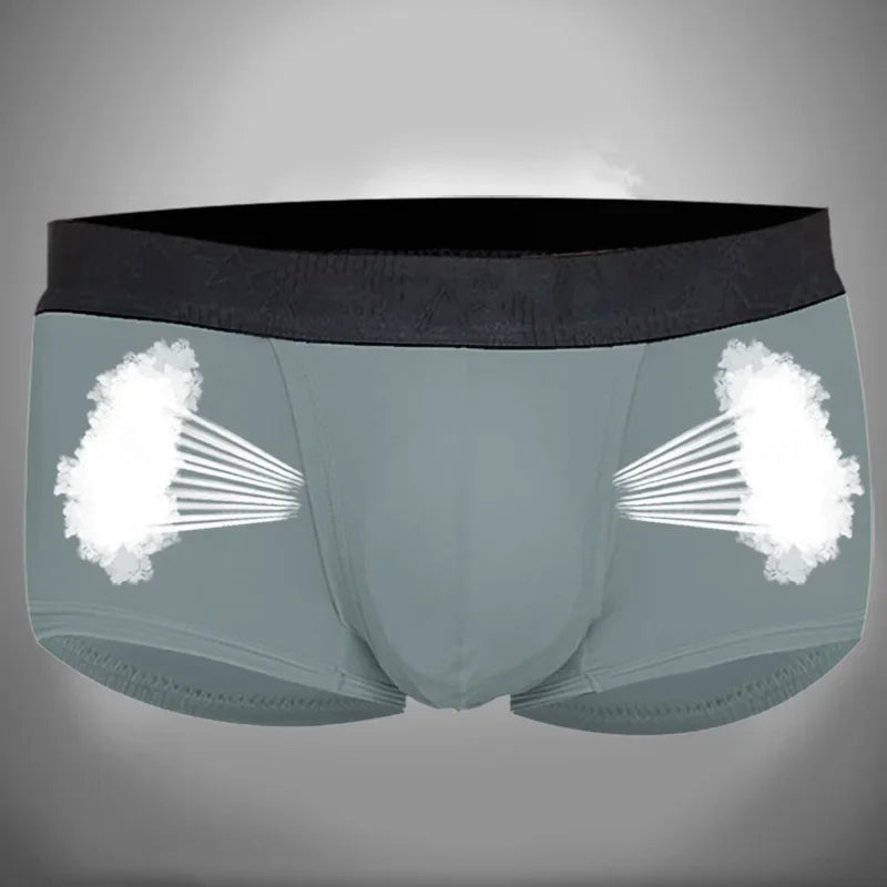 Spermatic vein underwear for men, ice silk summer thin style for men, scrotal support bullet separation varicose flat shorts