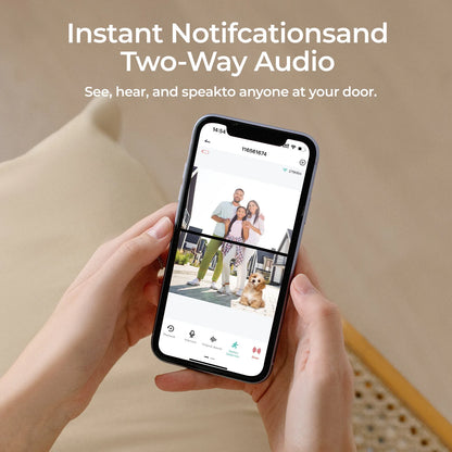 4MP 2K UHD Dual Lens Low Comsunption WIFI IP Doorbell Visual Video Door Phone Intercom Peephole Viewer Door Camera