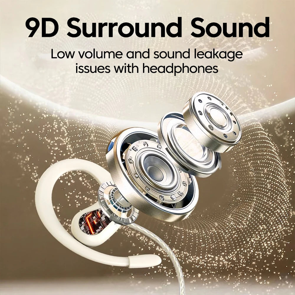 3.5mm/Type-C Wired Headphones Hook-on Ear HD Noise Cancelling Call Earphones With Dual Mic Headset For Cellphone Computer Earbud