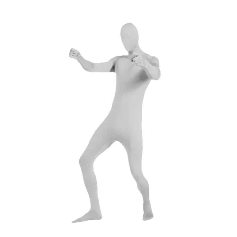 24 Zentai Invisible Jumpsuit Cosplay Costume Bodysuits Halloween Carnival Skin Tight Suit Spandex Stretch Disappearing Jumpsuit
