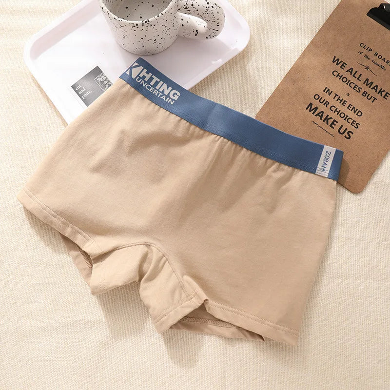 Cotton Women Panties Underwear Women's Intimates Female Breathable Antimicrobial Boyshorts Briefs Sexy Shorts Students Boxers