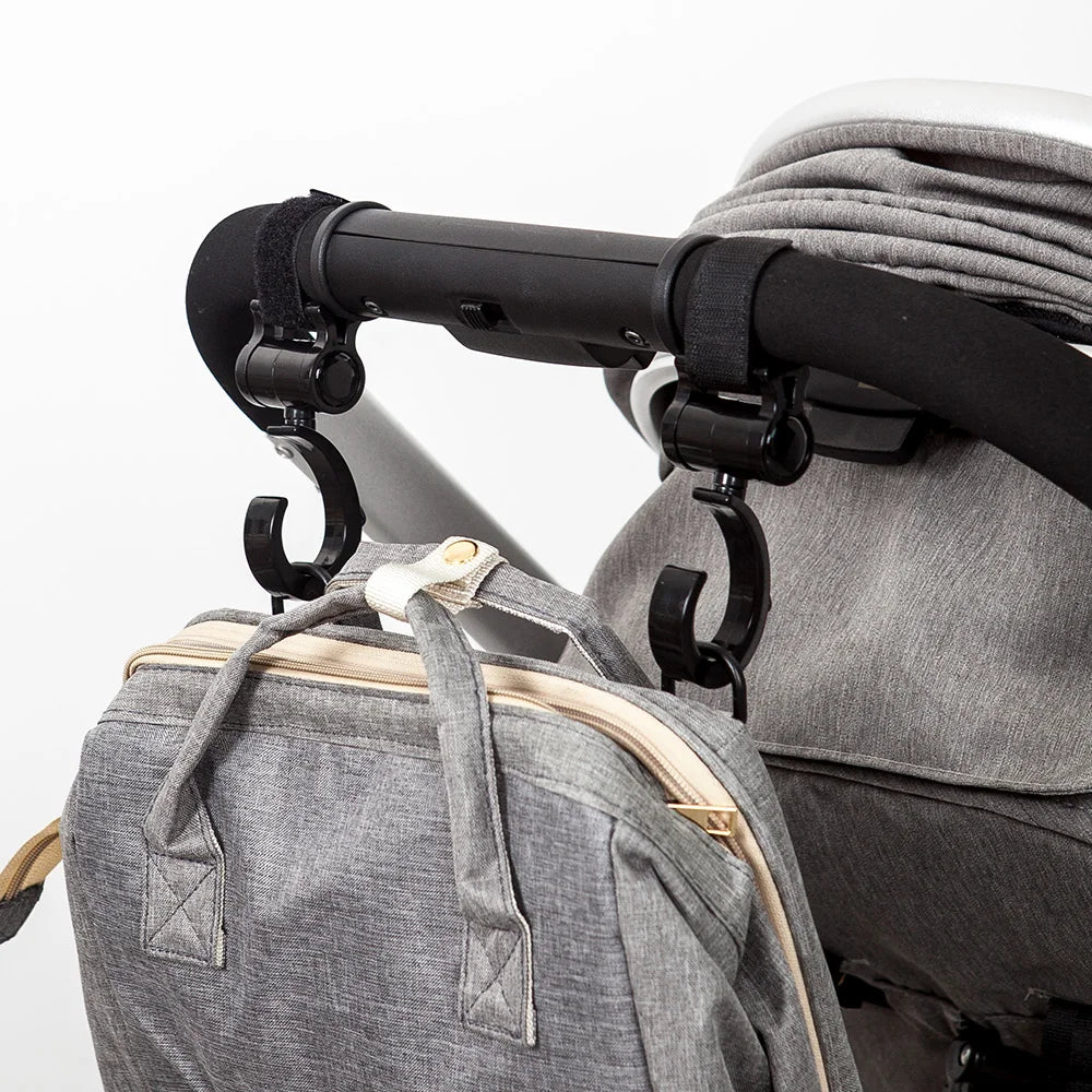 2Pcs Hooks For Baby Stroller Multi Purpose Baby Stroller Accessories Rotate 360 Degree Hook Pram Organizer Bag Hanger New