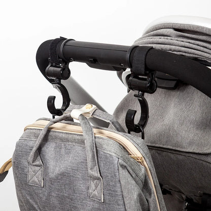 2Pcs Hooks For Baby Stroller Multi Purpose Baby Stroller Accessories Rotate 360 Degree Hook Pram Organizer Bag Hanger New