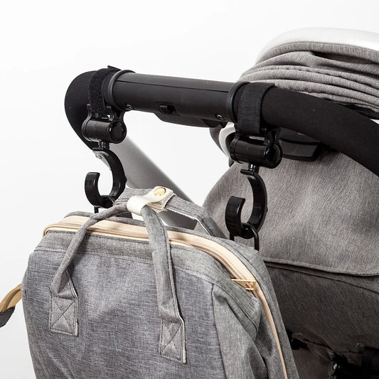 2Pcs Hooks For Baby Stroller Multi Purpose Baby Stroller Accessories Rotate 360 Degree Hook Pram Organizer Bag Hanger New