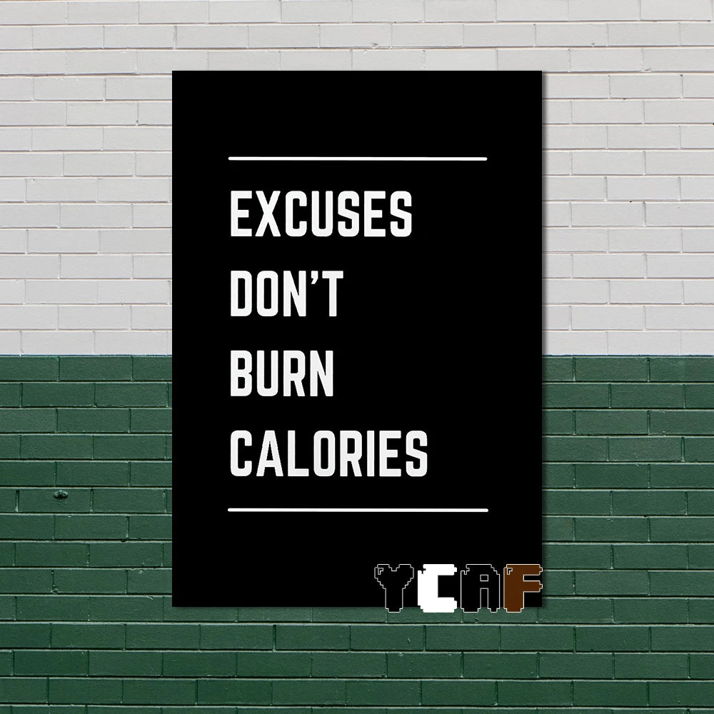 Motivational Quotes Black Minimalist Poster Canvas Aesthetic Decor for Office Quote Wall Art Decoration Gym Inspirational Poster