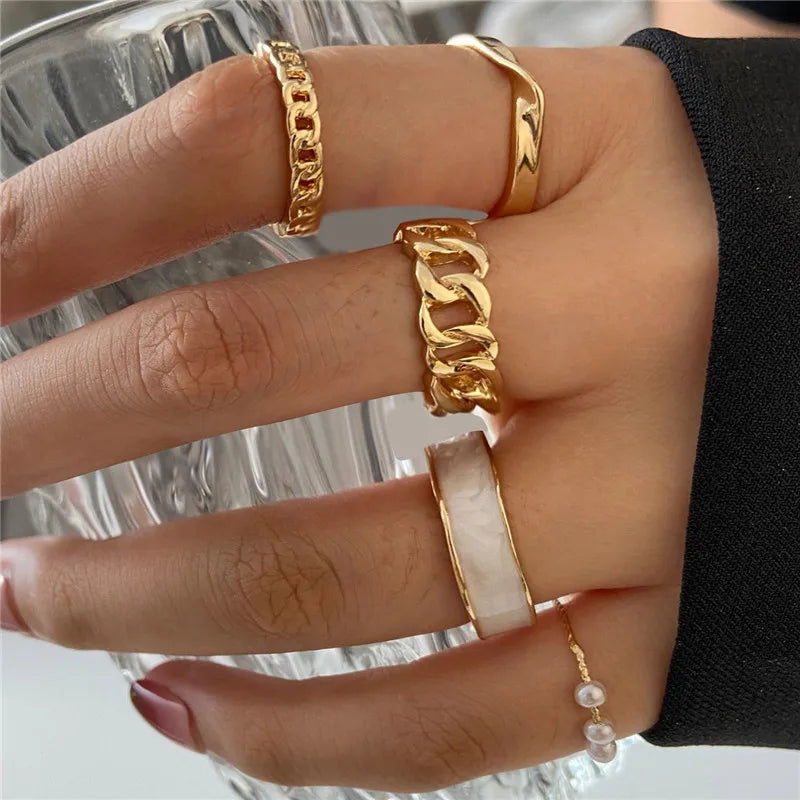 Silver Color Crystal Rings Set for Women, Cubic Zirconia Moon Arrow Flower Heart Finger Wedding Rings, Female Fashion Jewelry