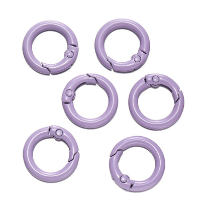 Colorful O-Ring Spring Clasp Clips — Zinc Alloy Carabiner Connectors