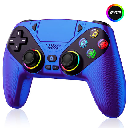 Controller for Playstation 5/PS5/PS5 Pro/Slim/PC,Wireless Gamepads RGB Joystick Turbo/Marco Program Dual Vibrate Game Controle