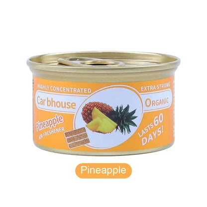 Car Air Freshener Bubble Gum Scent Perfume Canned Wood Block LongLasting Strong Aroma Auto Home Closet Deodorizer
