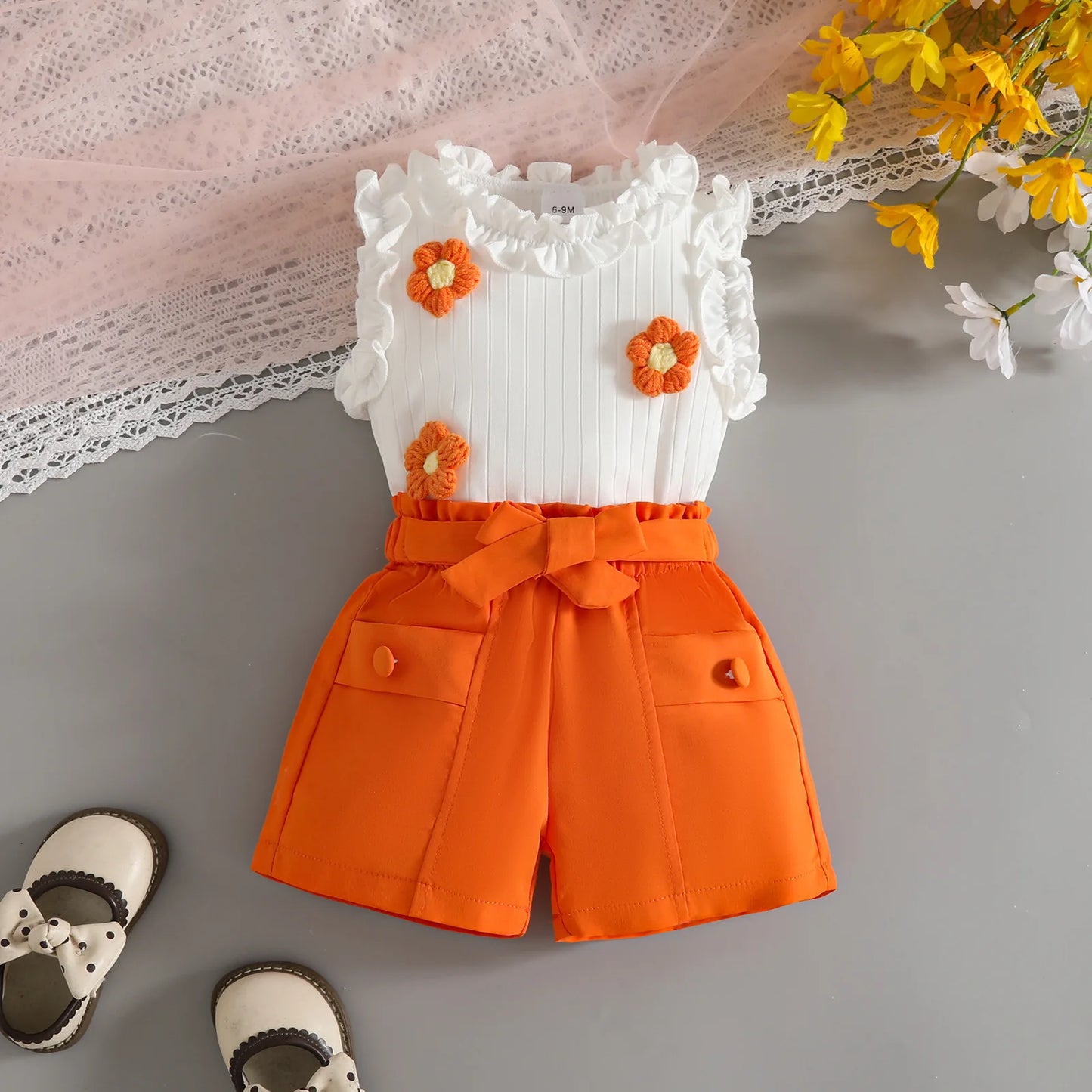 Baby Girls Clothes New Year Set 0-3Y Long Sleeve Big Bow Top Irregular Skirt and Beret 3Pcs Toddler Christmas Clothes