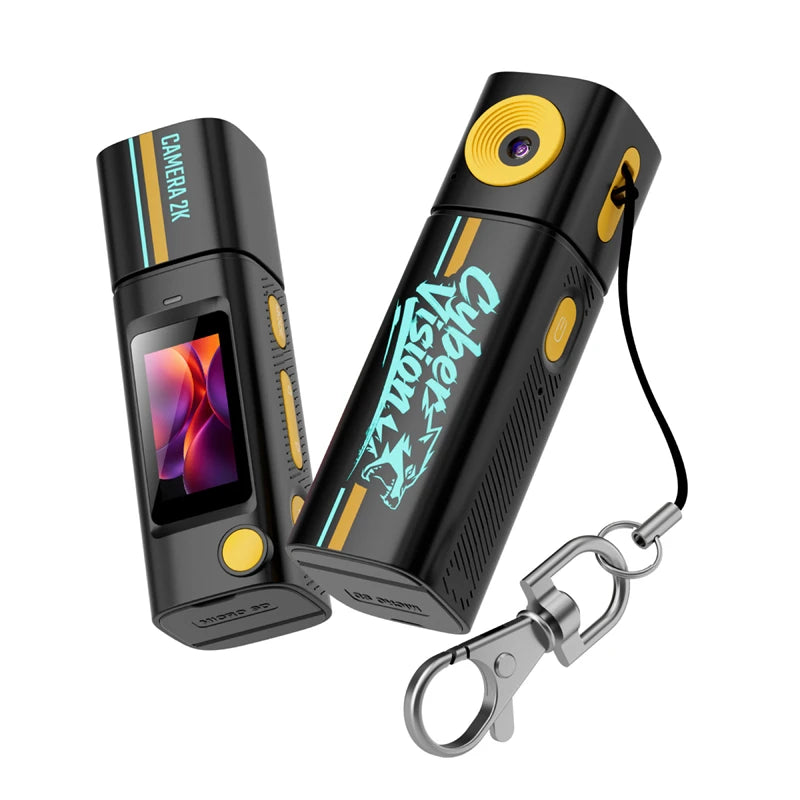 Lenovo G10 Lipstick CCD 2K Mini Thumb Camera Student Action Camera 61° HD Wide-angle Photo Video Recorder in DOPAMINE Colorway