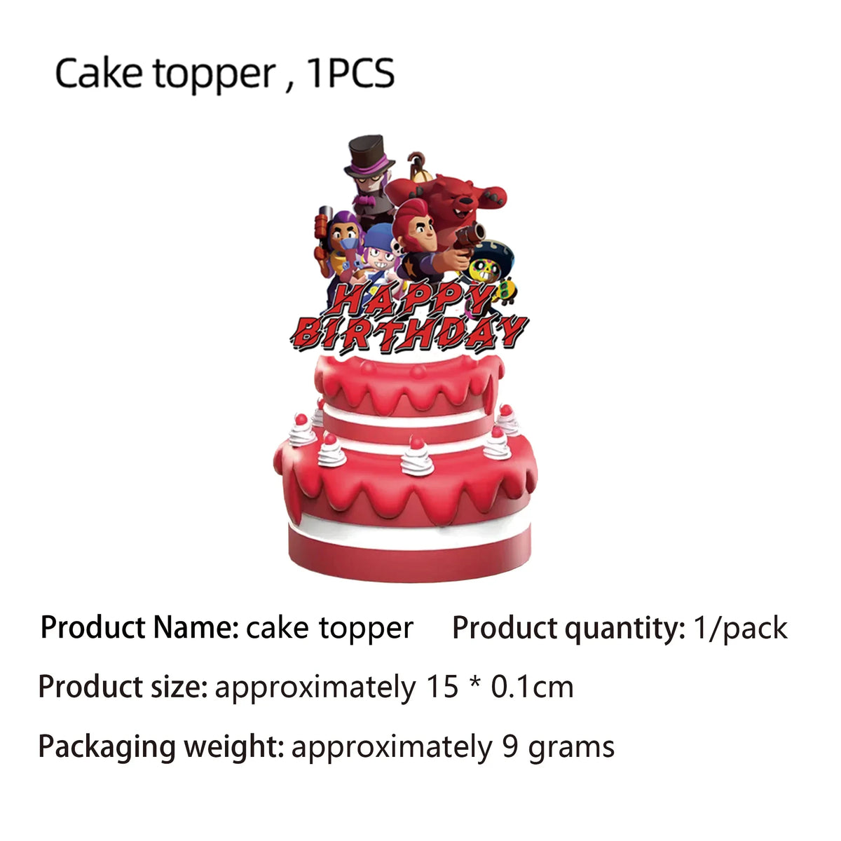 Kids Party Favors Decoration Balloons Gift Bag Brawl Stars Theme Happy Birthday Banner Tableware Paper Plates Napkins Tablecloth