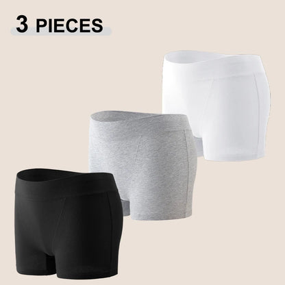 3Pcs/Set Women S-XXL Cotton Sports Boyshorts Panties Seamless High Rise Elastic Boxer Pants Female Comfortable Intimate Lingerie
