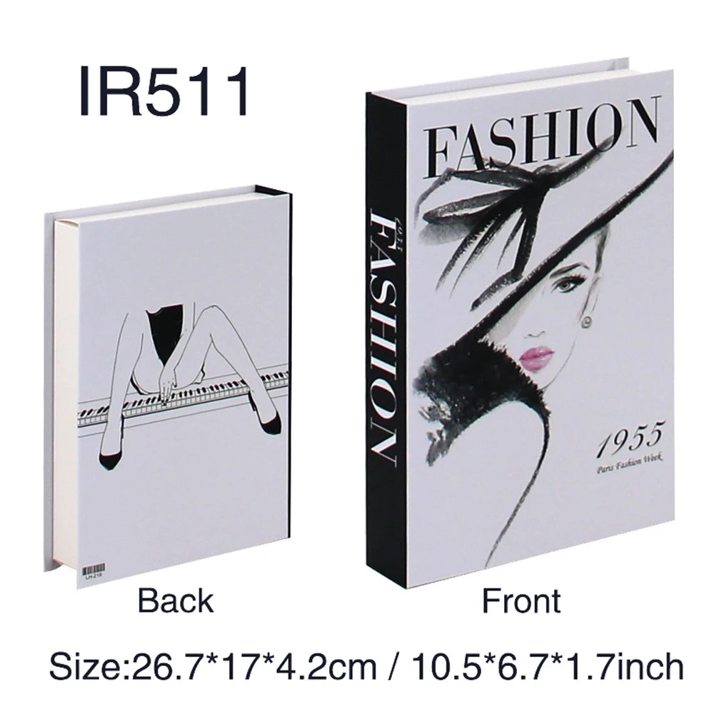 Luxury Fake Books Home Decoration Accessories for Living Room Fashion Fake Book Storage Box Simple Nordic Coffee Table Books
