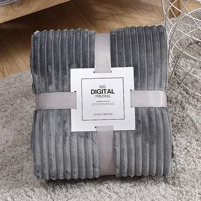 Soft Plaid Blankets Warm Coral Fleece Throw Blanket Sofa Cover Bedspread On The Bed For Adult Kid Pet Winter Warm Blankets