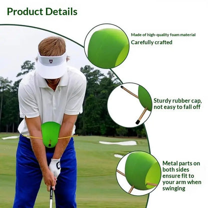 2026NEW Portable Golf Swing Trainer Adjustable Buckle PU Foam Head on Aluminum Alloy Shaft Golf Grip Tempo Practice Training Aid